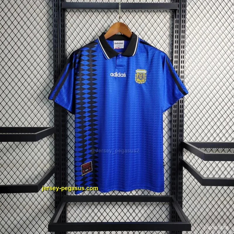 Retro 1994 Argentina Away Blue Jersey Retro 1994 Argentina Away Blue Jersey