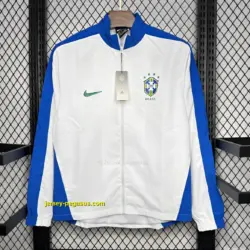 Retro 1994 Brazil White Windbreaker