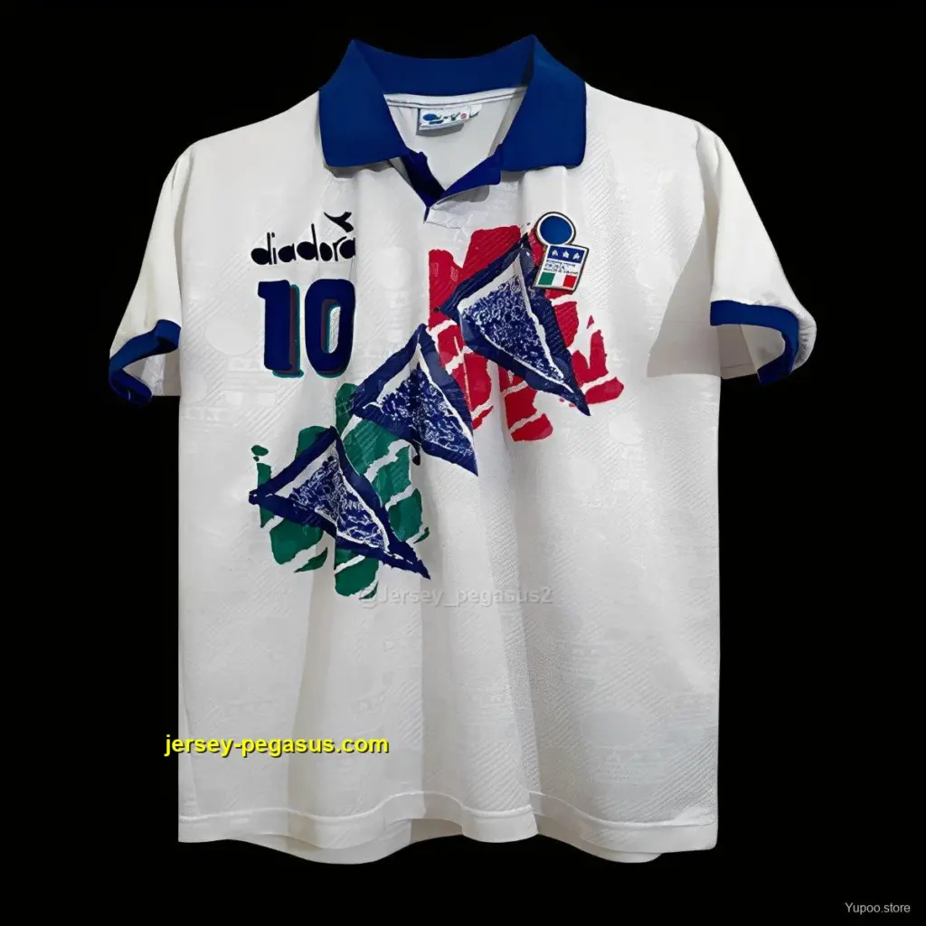 Retro 1994 Italy Diadora Player Special Training Roberto Baggio Jersey