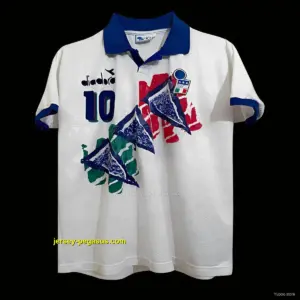 Retro 1994 Italy Diadora Player Special Training Roberto Baggio Jersey