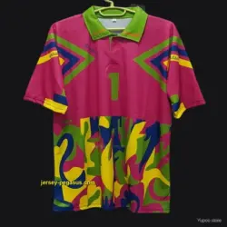 Retro 1994 Mexico Jorge Campos Goalkeeper Pink Jersey