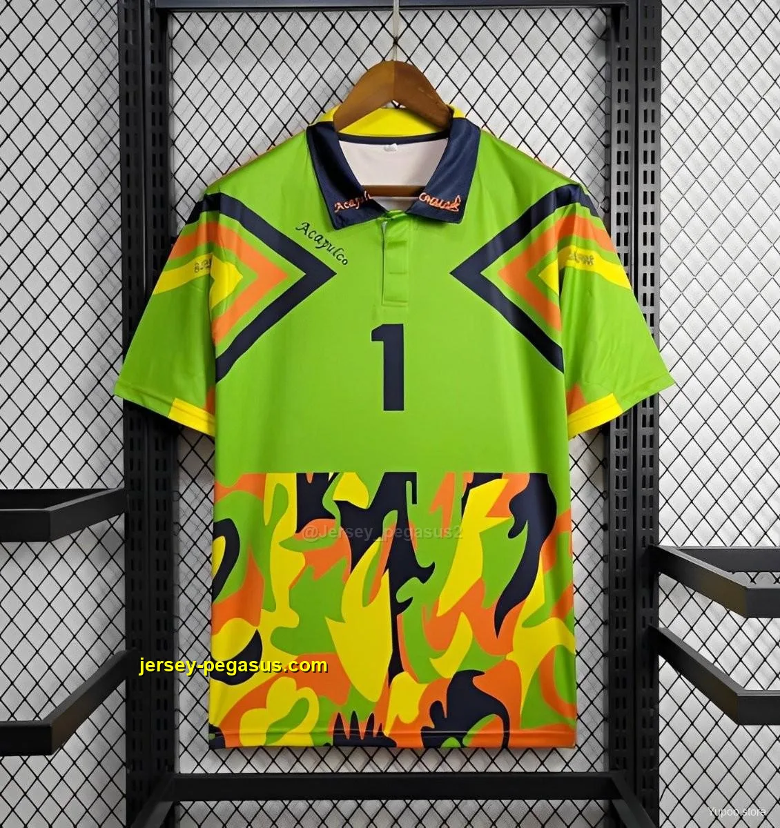 Retro 1994 Mexico Jorge Campos Home Green Goalkeeper Retro 1994 Mexico Jorge Campos Home Green Goalkeeper