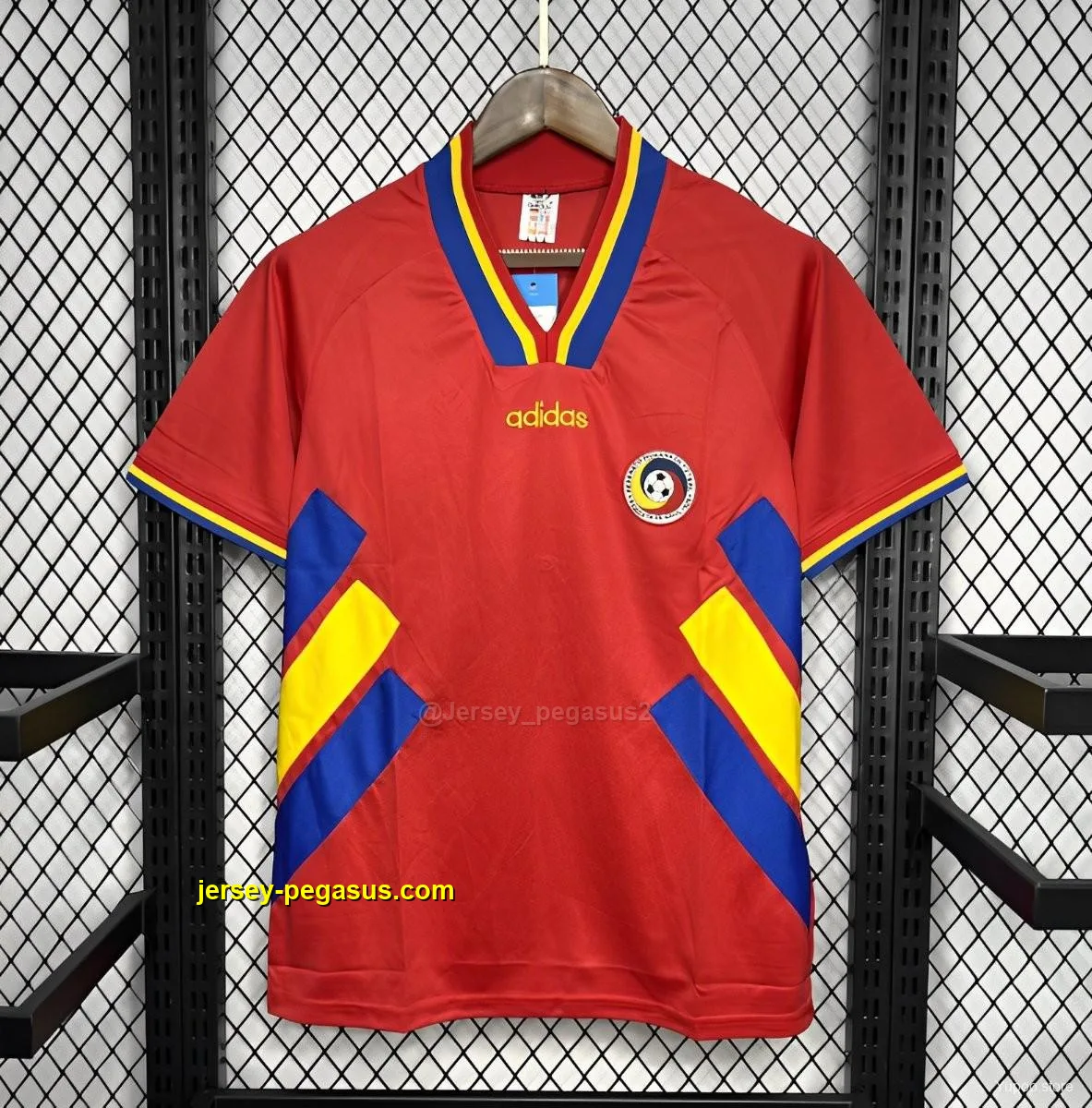 Retro 1994 Romania Away Red Jersey Retro 1994 Romania Away Red Jersey
