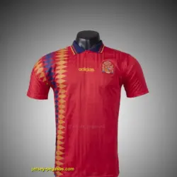 Retro 1994 Spain Home Soccer Jersey
