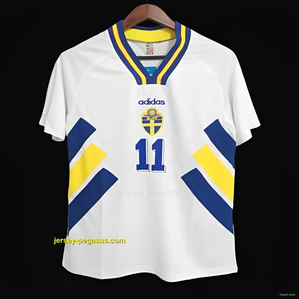 Retro 1994 Sweden Away White Jersey