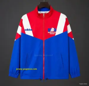 Retro 1994 USA Blue Full Zipper Windbreaker