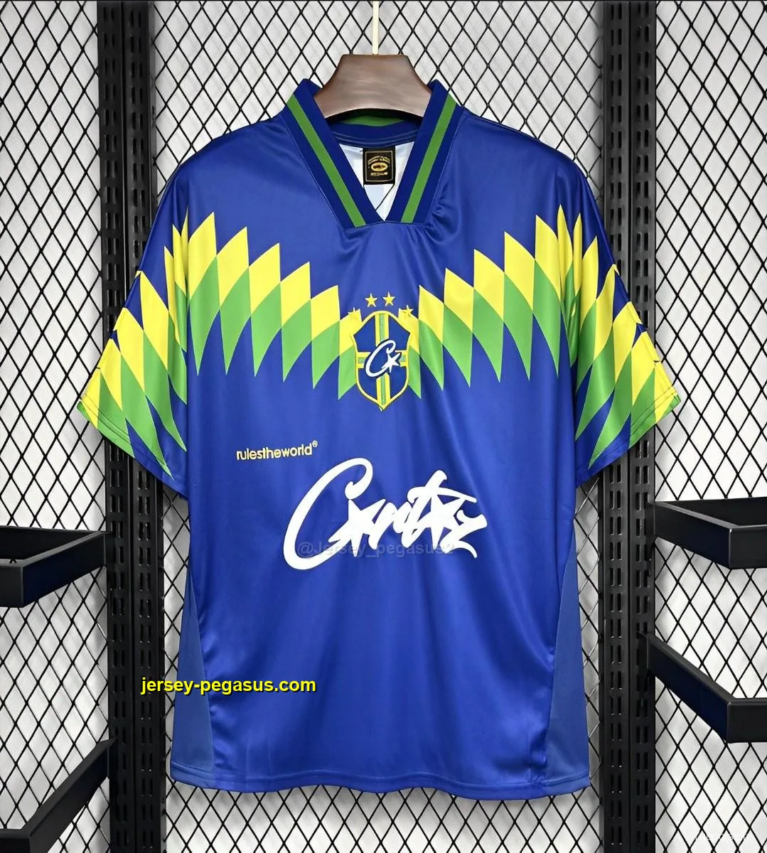 Retro 1995 Brazil Away Corteiz Jersey Retro 1995 Brazil Away Corteiz Jersey