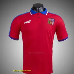 Retro 1996 Czech Republic Home Soccer Jersey