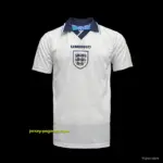 Retro 1996 England Home Soccer Jersey