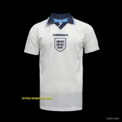 Retro 1996 England Home Soccer Jersey