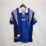 Retro 1996 France Home Jersey With EURO 1996 Patch