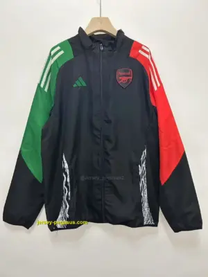 Arsenal black- red-green windbreaker jacket