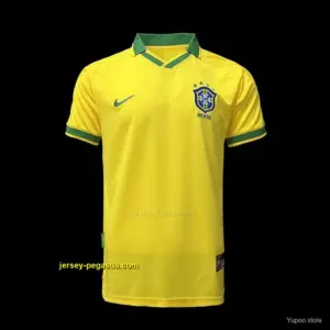 Retro 1997 Brazil Home Soccer Jersey