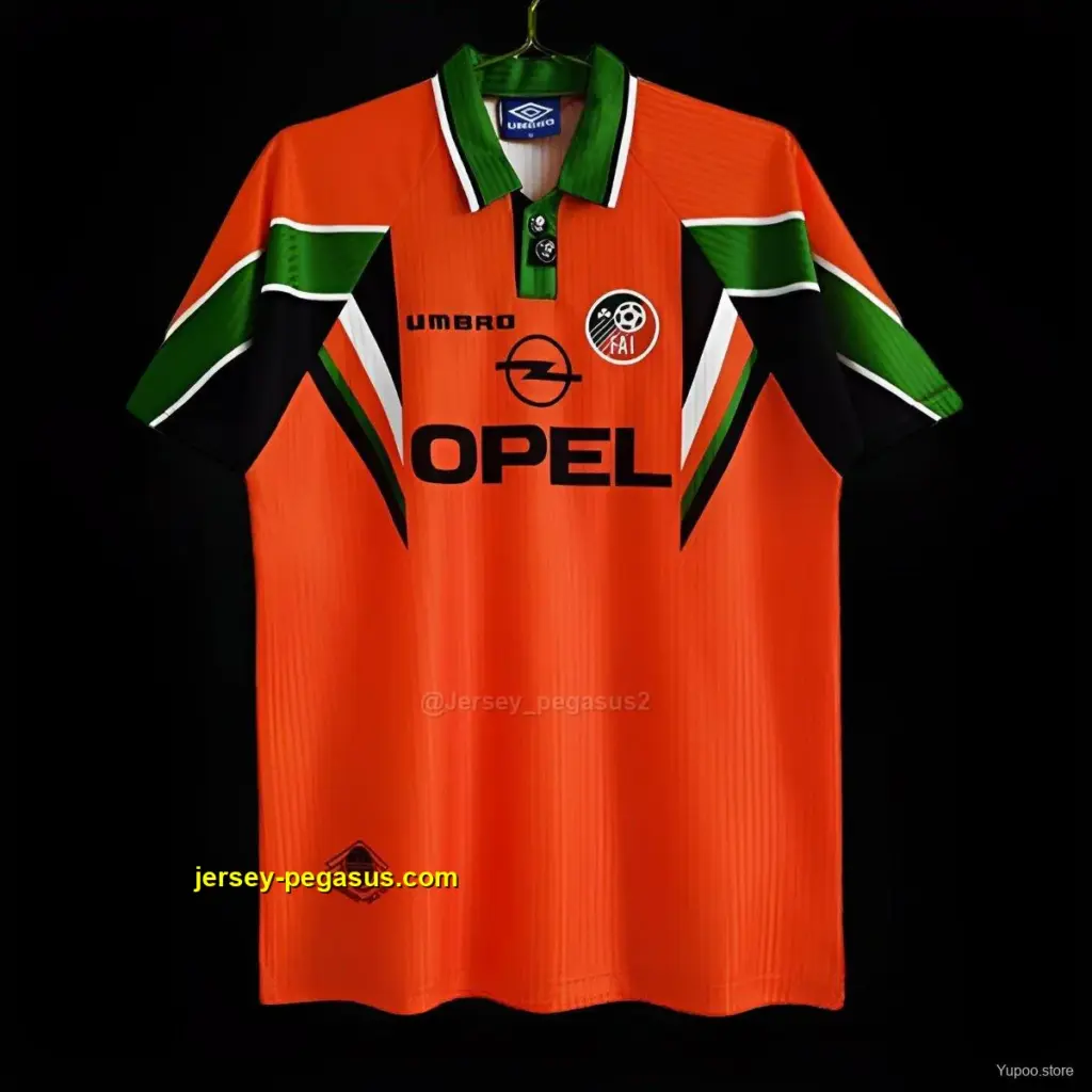 Retro 1997 Ireland Away Orange Jersey