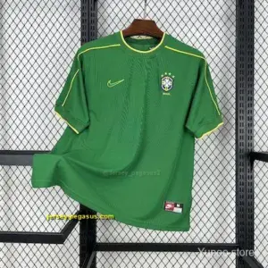 Retro 1998 Brazil Goalkeeper Green Jersey