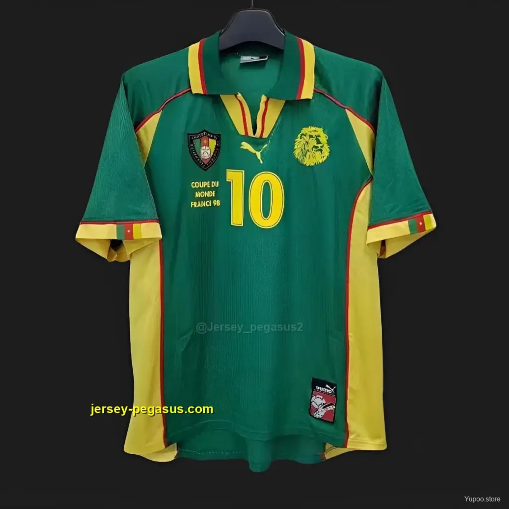 Retro 1998 Cameroon Home Jersey