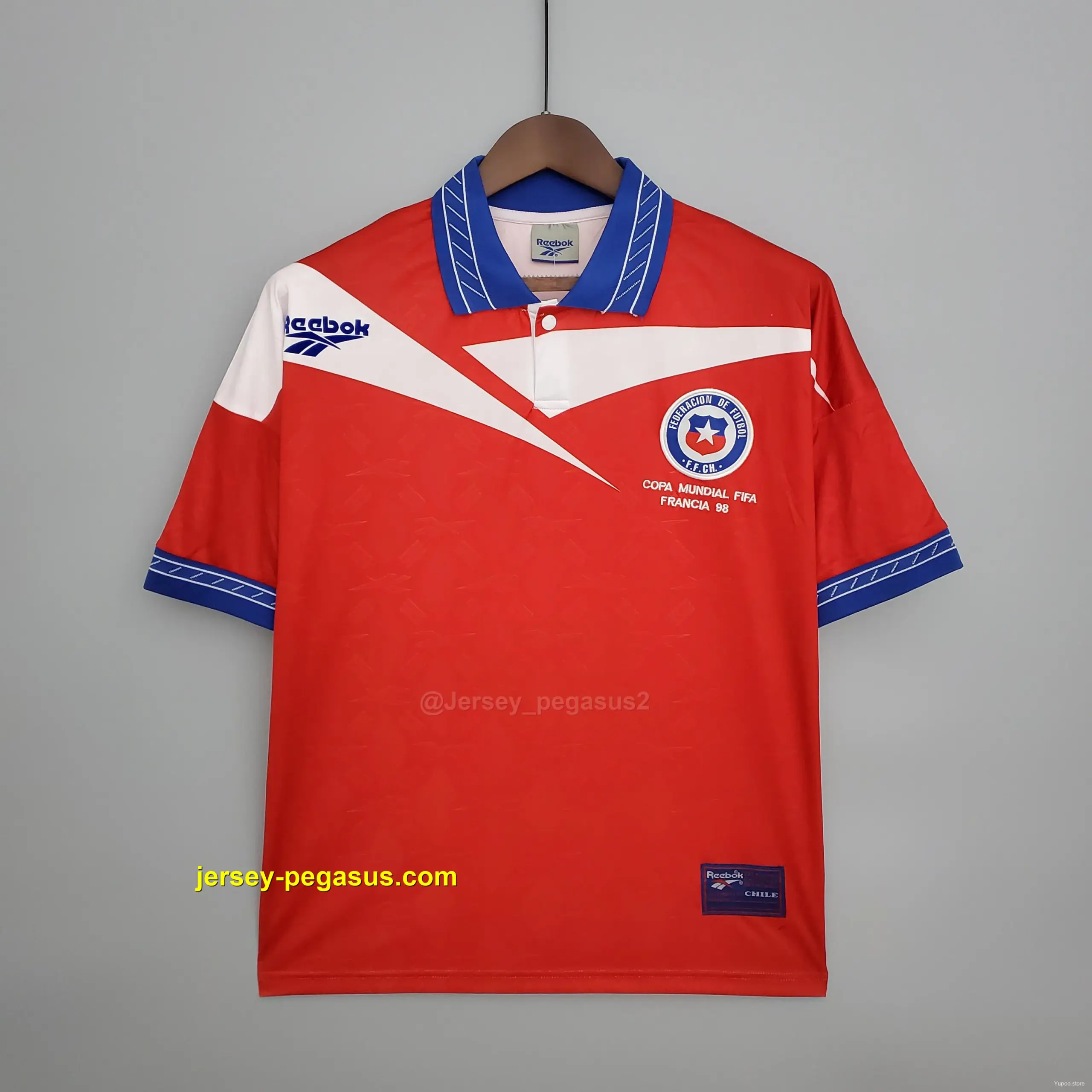 Retro 1998 Chile home Soccer Jersey Retro 1998 Chile home Soccer Jersey