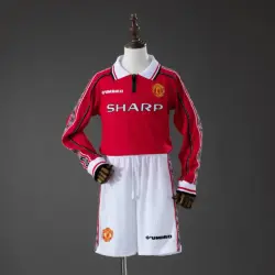 M-U Home Retro Long Sleeve Kids Kit Jersey