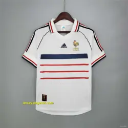 Retro 1998 France Away White Soccer Jersey