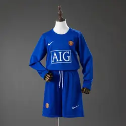 M-U Third Away Retro Long-Sleeve Kids Kit Jersey