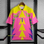 Retro 1998 Mexico Goalkeeper CAMPOS 1 WORLD CUP CAMPOS 1 Home Pink Jersey