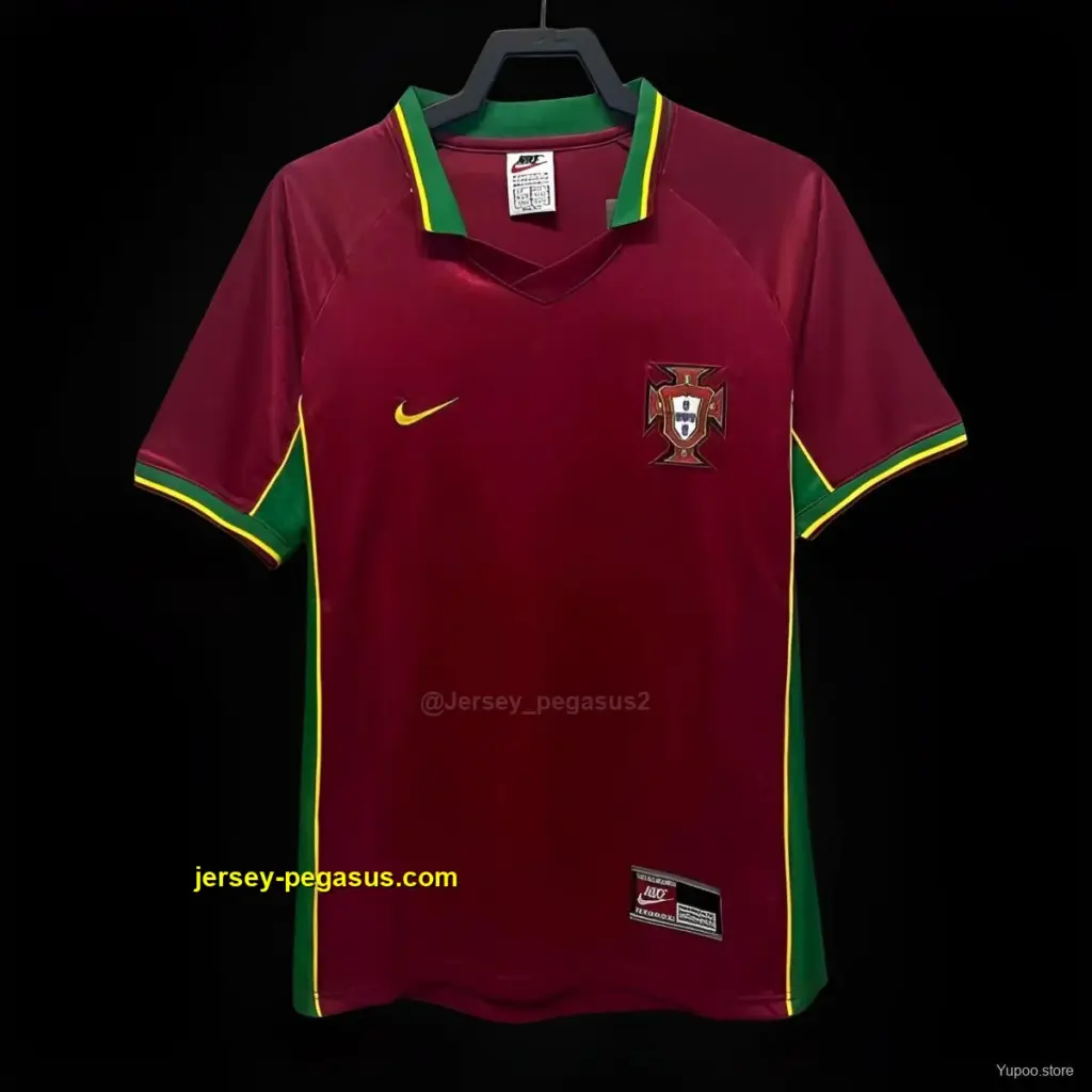Retro 1998 Portugal Home Jersey