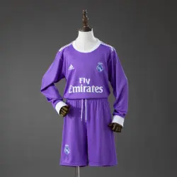Real Madrid Away Retro Long Sleeve Kids Kit Jersey