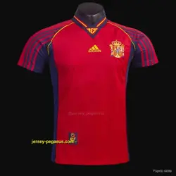 Retro 1998 Spain Home Soccer Jersey