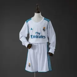 Real Madrid Home Retro Long Sleeve Kids Kit Jersey