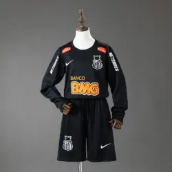 Santos Away Retro Long Sleeve Kids Kit Jersey