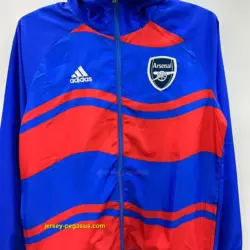 Arsenal blue red windbreaker jacket