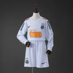 Santos Home Retro Long Sleeve Kids Kit Jersey