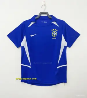 Retro 2002 Brazil Away Soccer Jersey