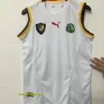 Retro 2002 Cameroon White Jersey