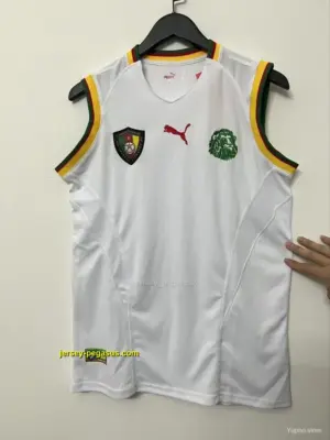 Retro 2002 Cameroon White Jersey
