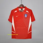 Retro 2002 Korean Red Soccer Jersey