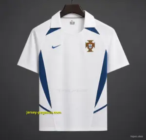 Retro 2002 Portugal Away White Jersey