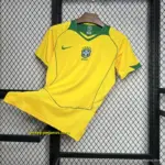 Retro 2004 Brazil Home Jersey