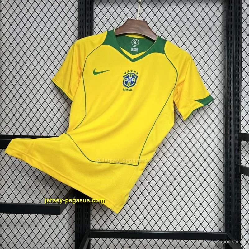 Retro 2004 Brazil Home Jersey Retro 2004 Brazil Home Jersey