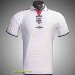 Retro 2004 England Home Soccer Jersey