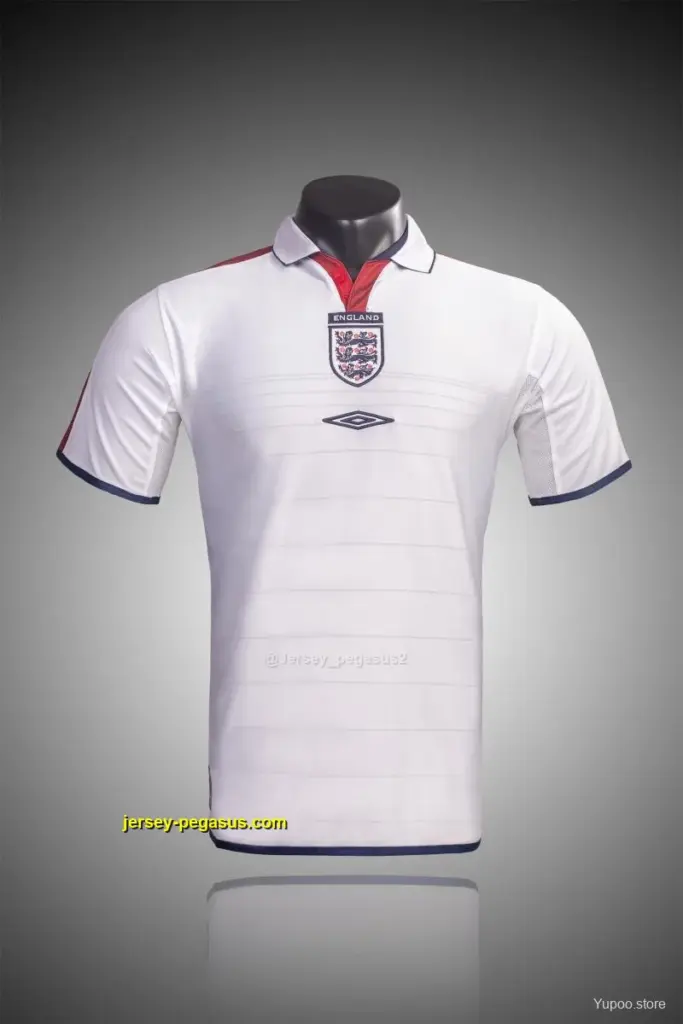 Retro 2004 England Home Soccer Jersey