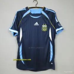 Retro 2006 Argentina Away Blue Jersey