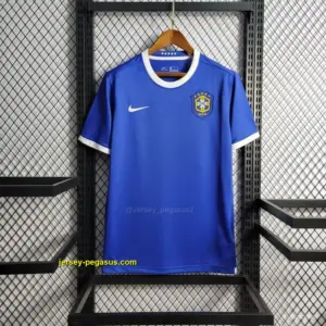 Retro 2006 Brazil Away Blue Jersey