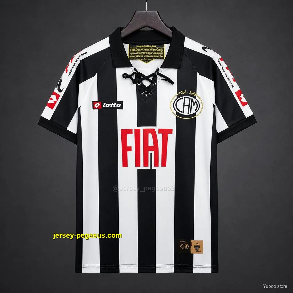 Retro 2008 Atlético Mineiro Centenary Special Edition Jersey Retro 2008 Atlético Mineiro Centenary Special Edition Jersey