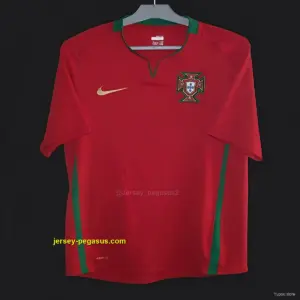 Retro 2008 Portugal Home Jersey