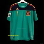 Retro 2010 Spain Green Goalkeeper Jersey