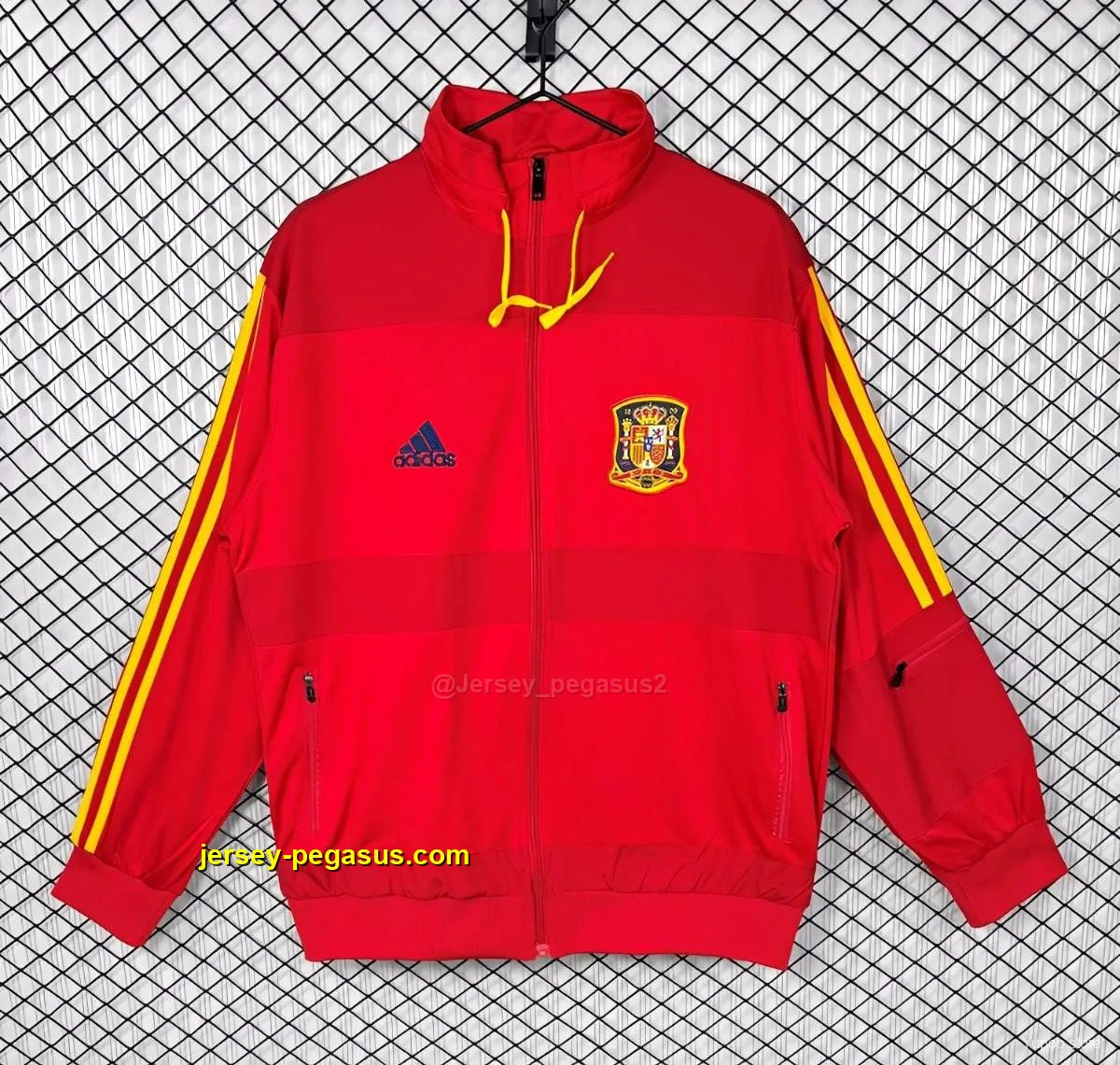 Retro 2010 Spain Home Full Zipper Jacket Retro 2010 Spain Home Full Zipper Jacket