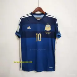 Retro 2014 Argentina Away Messi Jersey With World Cup Patch