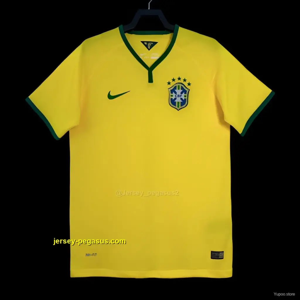 Retro 2014 Brazil Home Jersey