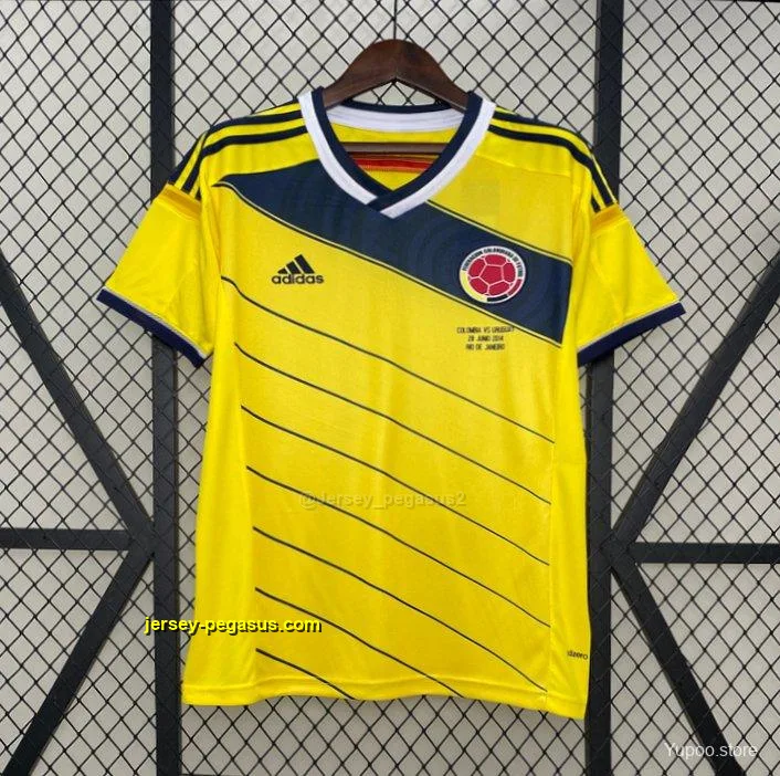 Retro 2014 Colombia Home Jersey Retro 2014 Colombia Home Jersey